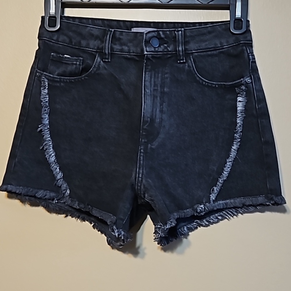 DL1961 Cleo High Rise Feather Short - Picture 4 of 6